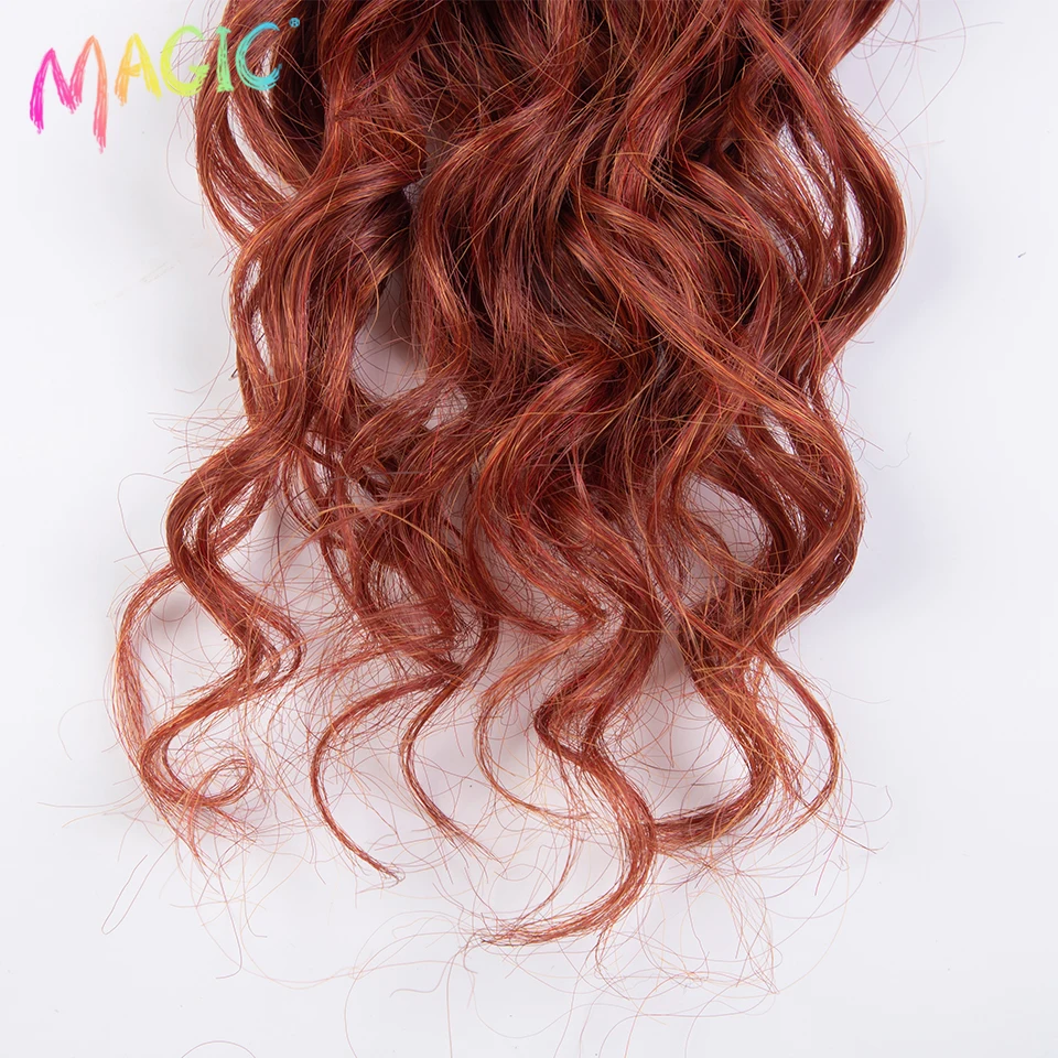 Magic Synthetic Crochet Hair Water Wave Braid Hair Twist Ombre Pink Grey 20 Inch Curly Wave Braiding Hair Extension Cosplay