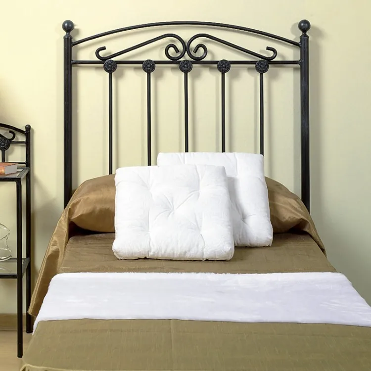 Handcrafted forging bed headboard Sara model, availability in various sizes and colors.