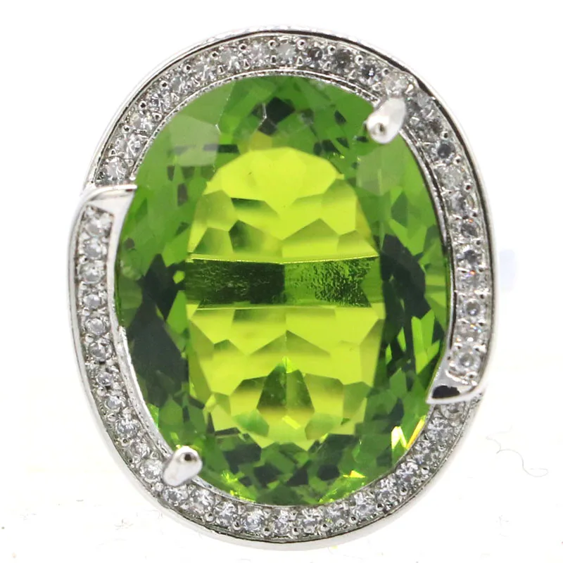 Buy 4 Get 1 Free 25x20mm Princess Cut Pink Morganite Mystic Topaz Swiss Blue Topaz Aquamarine Green Peridot CZ Silver Ring
