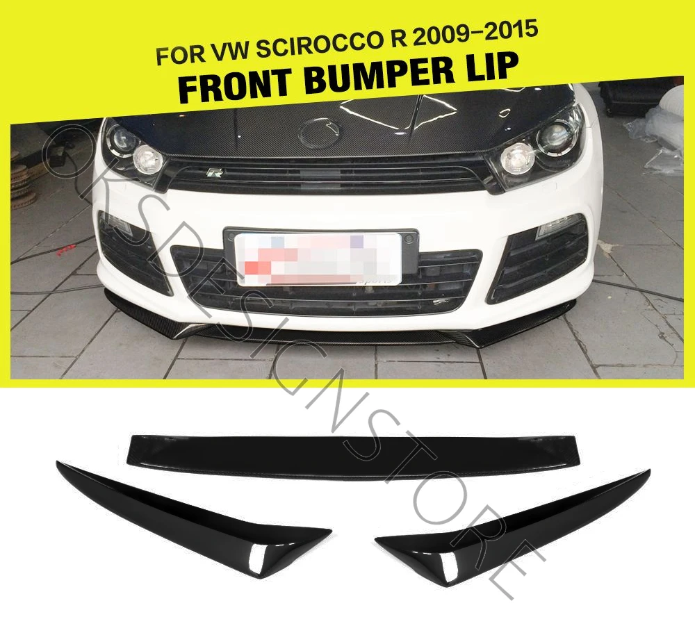 for VOLKSWAGEN VW SCIROCCO R 2009 - 2015  FRONT bumper SPOILER LIP