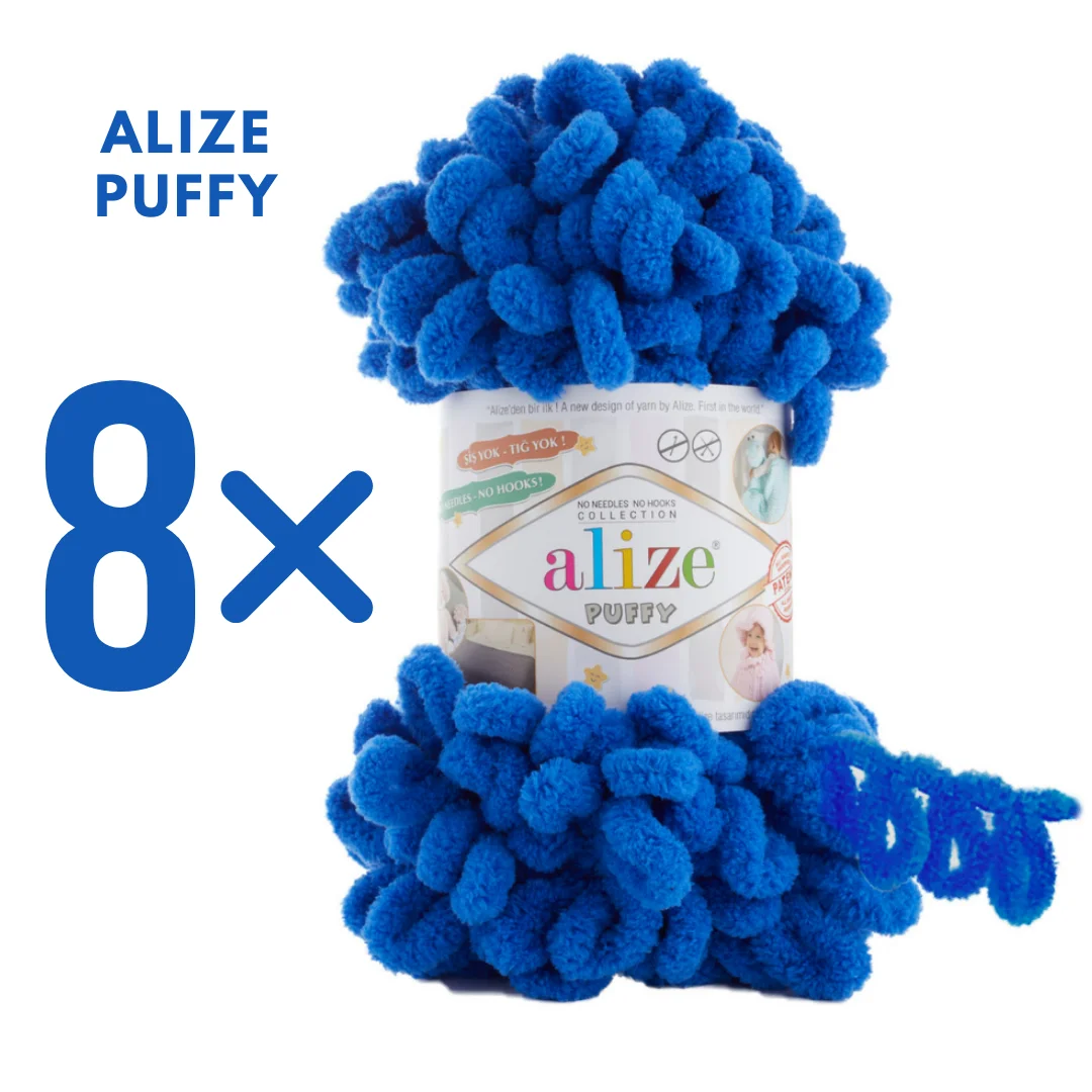 Alize Puffy Plush Bulky Blanket Yarn Kids Scarf Blanket Sweater Hat Handmade  Easy Knitting No Hook No Needle Finger Amigurumi