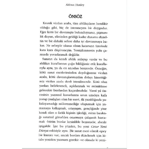 عالم جديد شجاع-ألدوس هوكسلي الخيال العلمي رائع sürükleyici بائع الرواية التركية