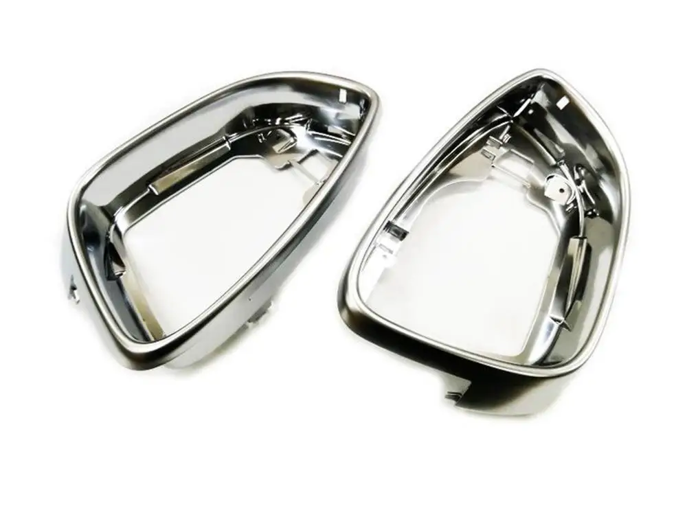 Matt Chrome Side Wing Mirror Trim Pair For VW Passat CC Scirocco MK3 Beetle free shipping