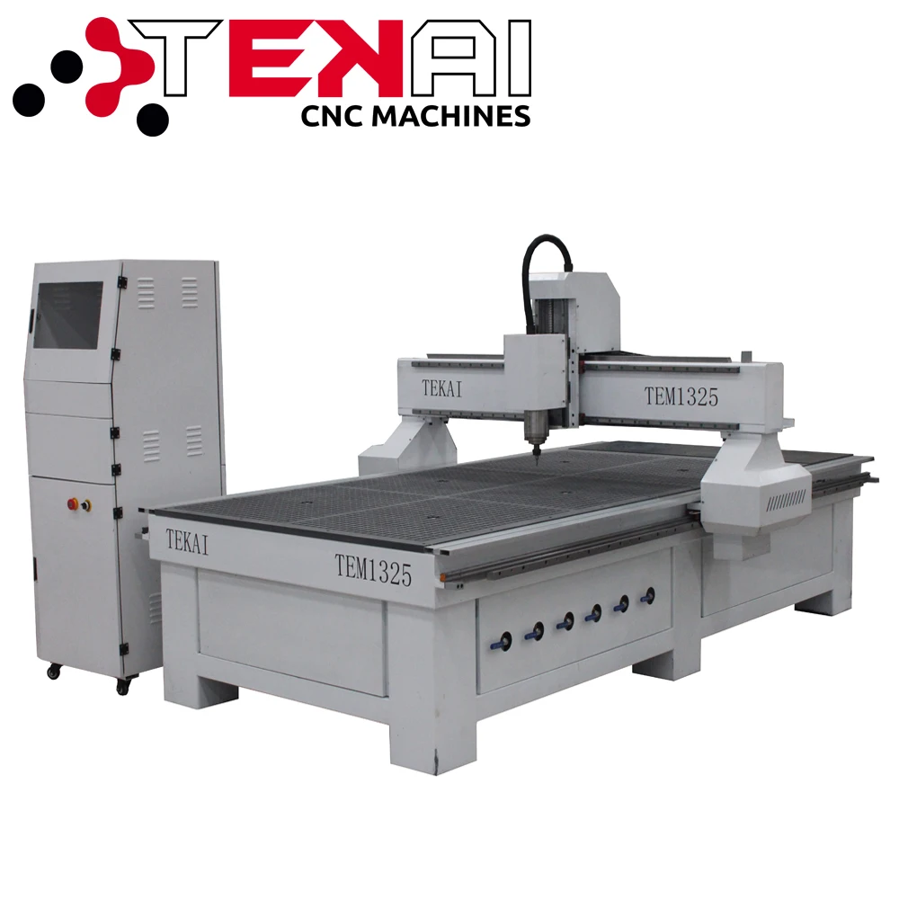 Tekai boa qualidade 1325 cnc roteador 4 eixos kit máquina de gravura em madeira máquinas para porta do painel que faz