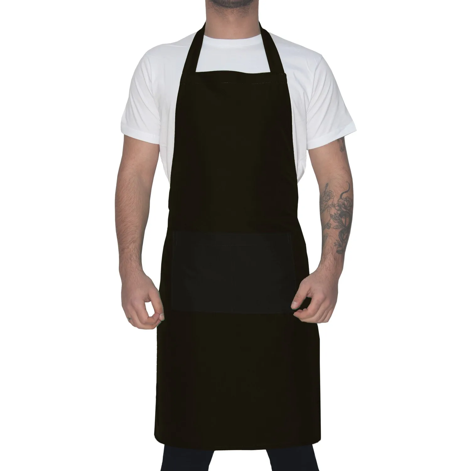 Cook Waiter Service Kitchen Chef Apron Alpaca Fabric Front Pocket Quality Fabric Kitchen Cleaning Apron Fast shipping fromTurkey