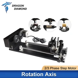 Accesorio de grabado de eje giratorio con rodillos, fase 2/3 para máquina cortadora de grabado láser CO2