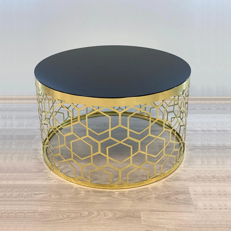 LASER CUT COFFEE TABLE,GOLD PLATING,FURNITURE,ACCESSORY,INTERIOR DESIGN,HOME GIFT,OFFICE DECORATION