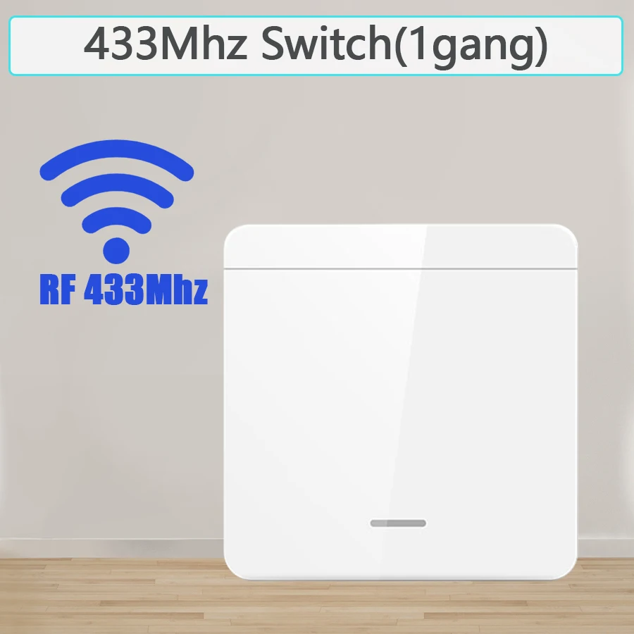 Draadloze AAN UIT Schakelaar RF433 Module Afstandsbediening Lichtschakelaar 1/2/3 Gang Wandschakelaar voor Gloeilamp Kroonluchter 10A 110V 220V