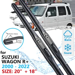 Car Front Wiper Blade For Suzuki Wagon R+ Solio 2000~2022 Windscreen Windshield Windows Wipers Accessories MA27S MA37S 2021 2020