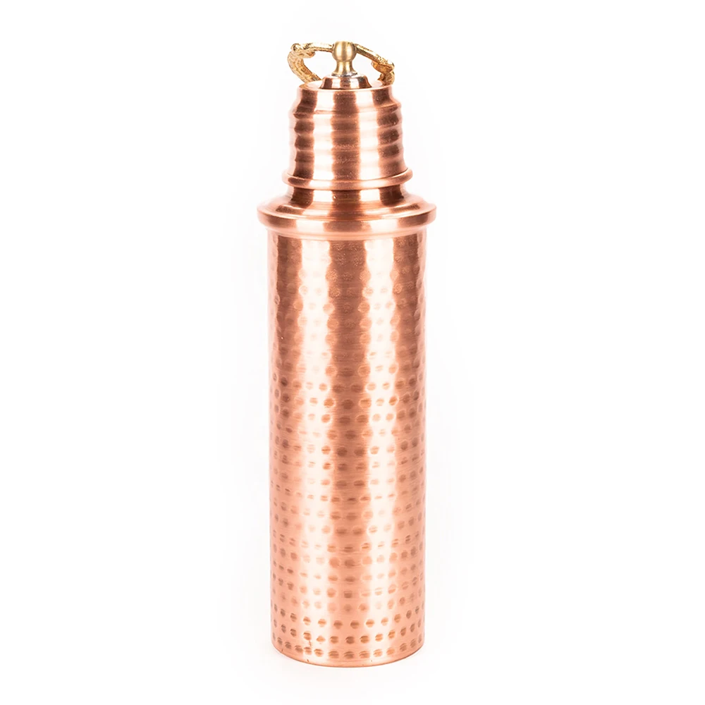 Copper Water Bottle Forged Copper Craftsmanship 5 Years Warranty  Special Design Healthy Water (750ML)