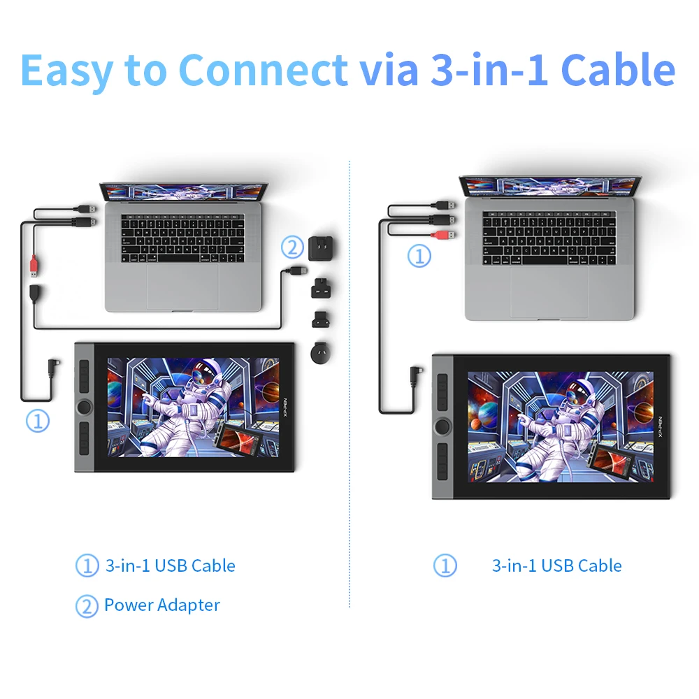 Imagem -06 - Xppen-artist Pro 16 Tablet Gráfico Monitor com x3 Smart Chip Pen Tablet Drawing Monitor 156 Polegadas 133 Rgb para Windows e Mac