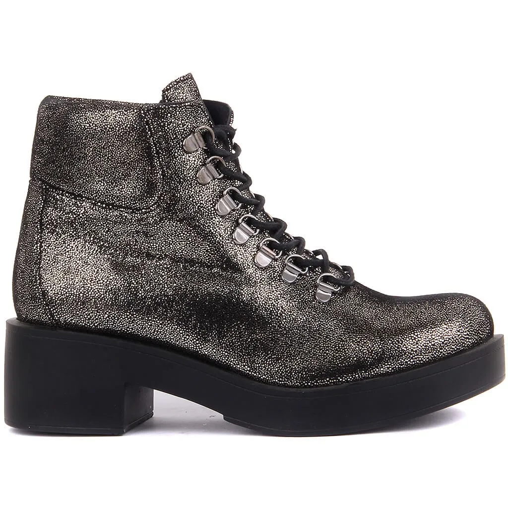 Moxee-botas femininas de cor prata