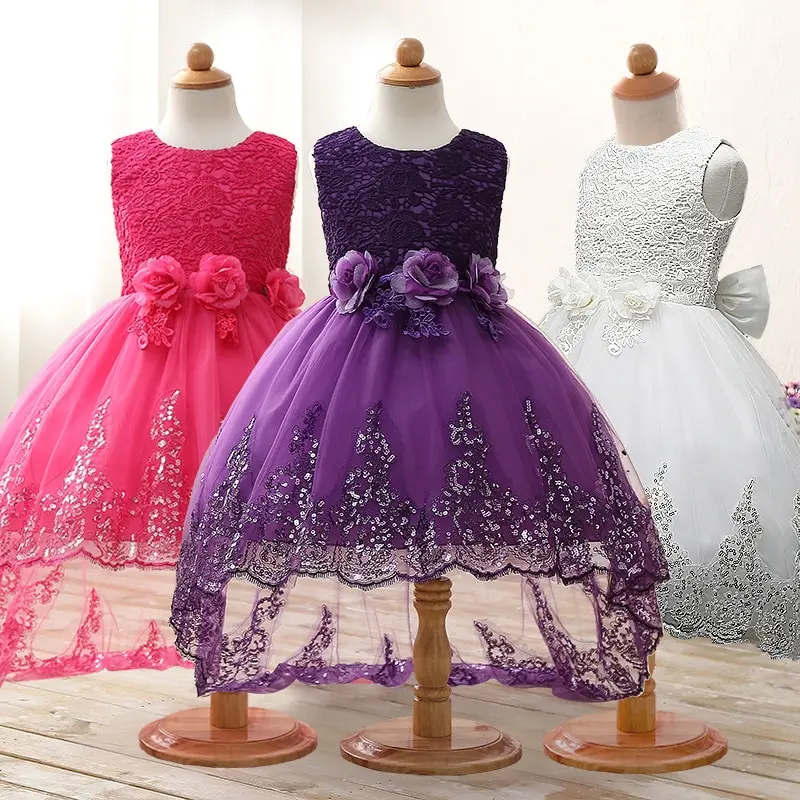 WEDDING PARTY HIGH QUALITY FOR ABGMEDR BRAND PRINCESS FLOWER GIRLS DRESS KIDS SLEEVELESS SONDAKİ LACE TULLE DRESS SPRING NEDİME