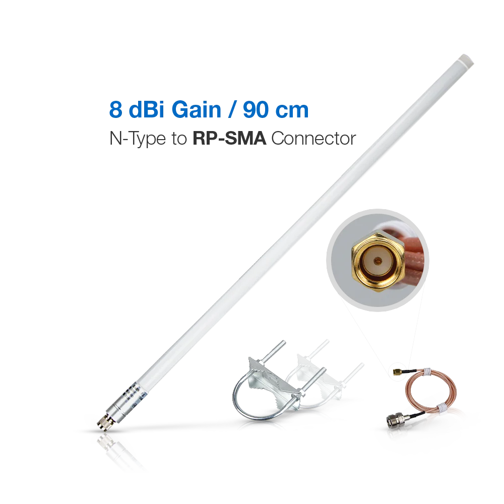 8dBi Fiber Glass Antenna | Supports 900-930MHz | RAKwireless