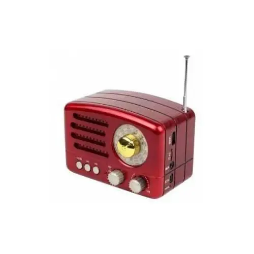 Meier M-160BT Nostalgic Retro FM USB Radio Bluetooth Red