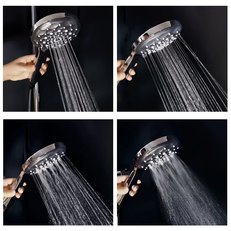 

Dokour Shower Head High Pressure Water Saving Bathroom Decoration Accessories 4 Way Hydromassage Appliance Replete Strong Stream