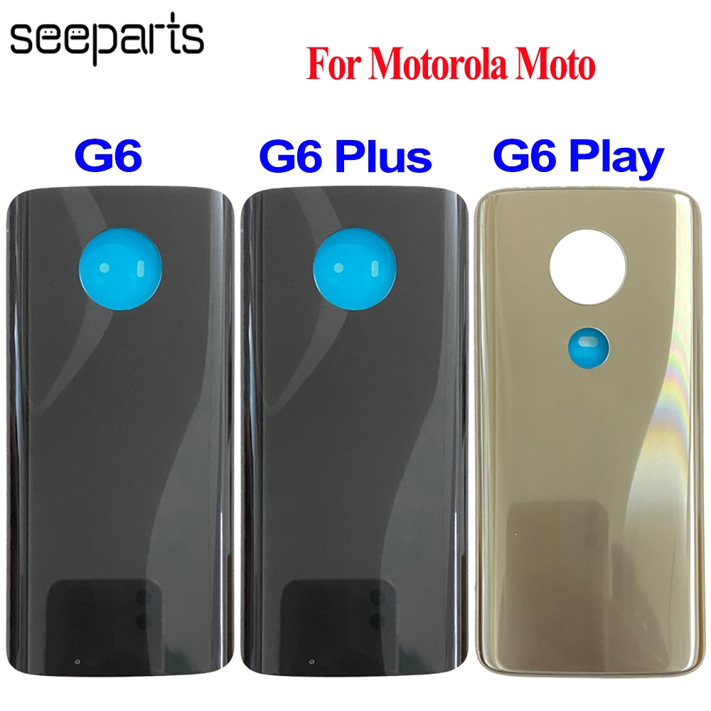 For Motorola Moto G6 Battery Door Back Cover Housing For Moto G6 Play Back Cover Housing G6 Plus Battery Cover