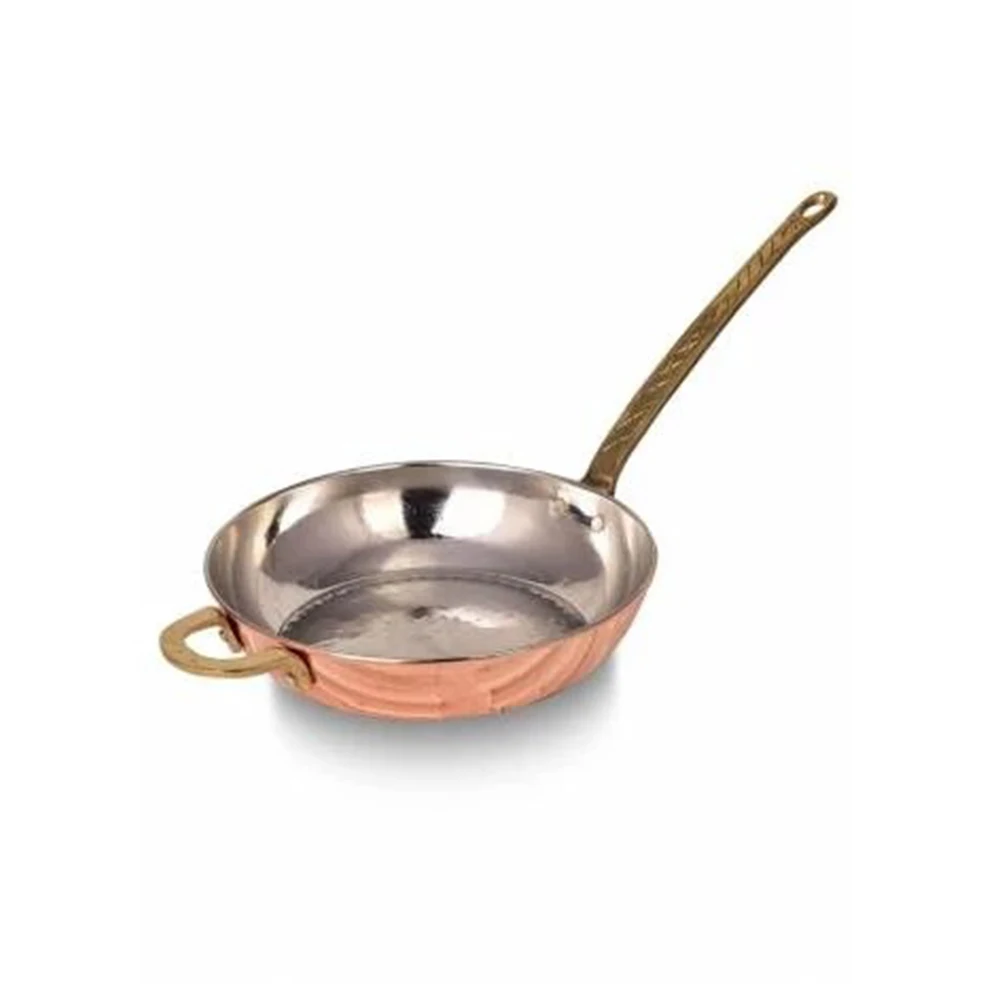 

Saint Belisama Chef Long Handle Pan Pan Copper Pan Traditional Turkish Egg Omelette Frying Cooking Turkish Copper Pan 25cm