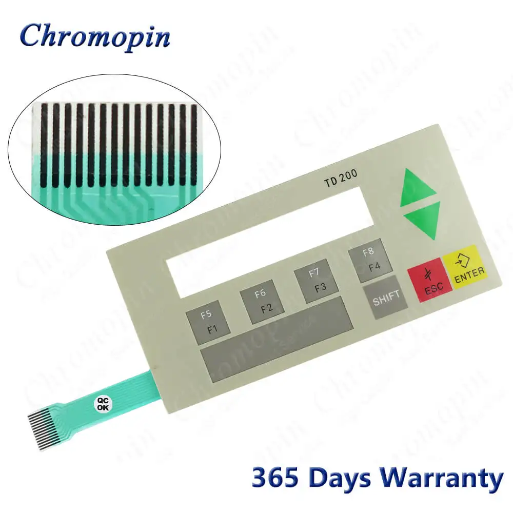 6ES7272-0AA00-0YA0 carcasa de plástico para 6ES7 272-0AA00-0YA0 TD200, teclado de membrana con fundas frontales y traseras