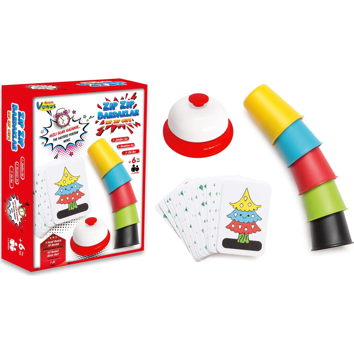 

Quick Cups Cards Game Classic Card Games Speed Cups Family And Children Board Games Indoor Games With English Instructions