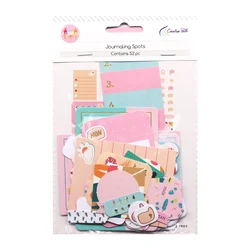 Kreatywna ścieżka 52 sztuk papieru Diecuts kronikarstwo miejsca Ephemera folia wzory wyroby Scrapbooking DIY Cardmaking Journal zdobienie