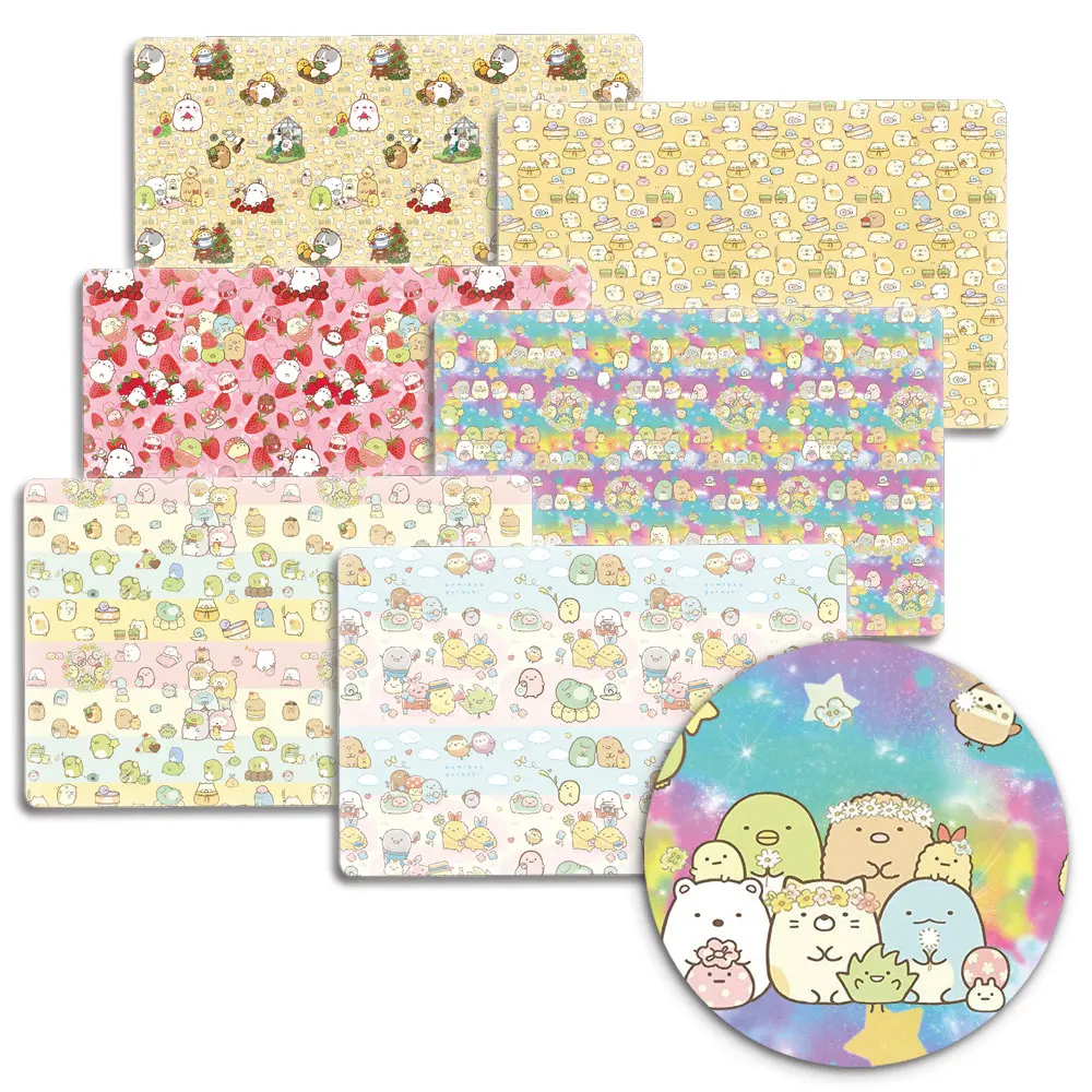 Wzór dacron cartoon bawełniany Patchwork papier do druku ręcznik dzieci tekstylia domowe szycie lalka spódnica kurtyna diy 50*145 cm