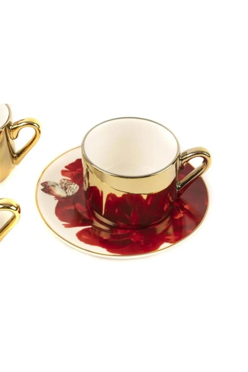 DOLBOVI stylish design 6 PCs Tea Cup Set Tea Cups Saucer japanese teaware cup tea handmade bowl beautiful mugs turkish tea set vintage Saucer creative Latte Cup free shipping products service coffee Weights undefined