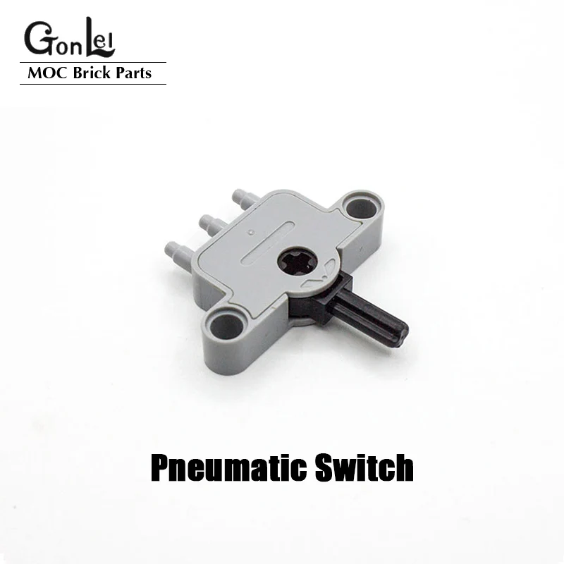 NEW Technical Pneumatics Series 19474 Pneumatic Switch with Pin Holes MOC Building Block Parts DIY Toys fit for 42080 45400