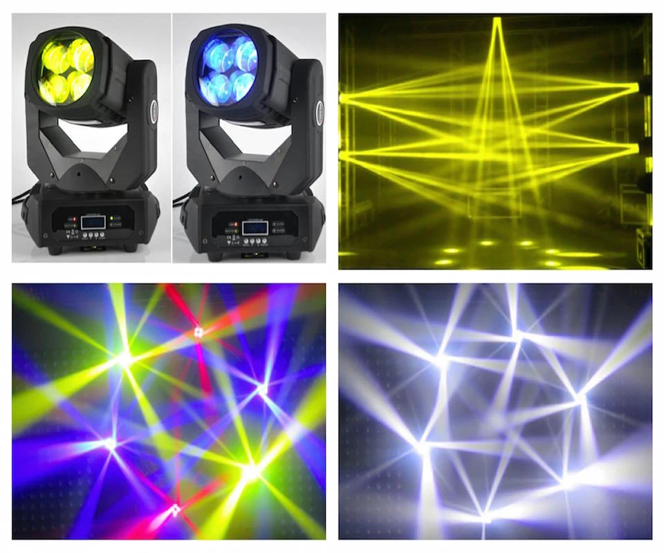 flight cases 1-8x Led Bee Eyes 4X25W Super Beam Led Moving Head 120W Stage Effecting Lighting For Dj Disco For Home Party Ba