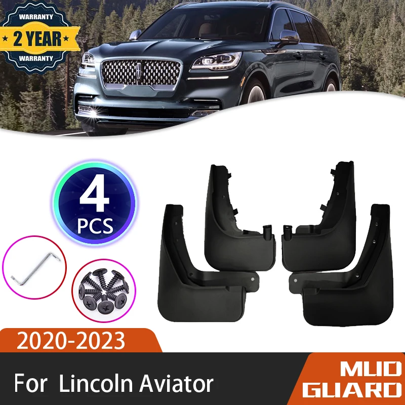 

For Lincoln Aviator U611 MK2 2020 2021 2022 2023 Front Rear Wheels Splash Mud Mudflap Guards Mudguard Fender Auto Accessories