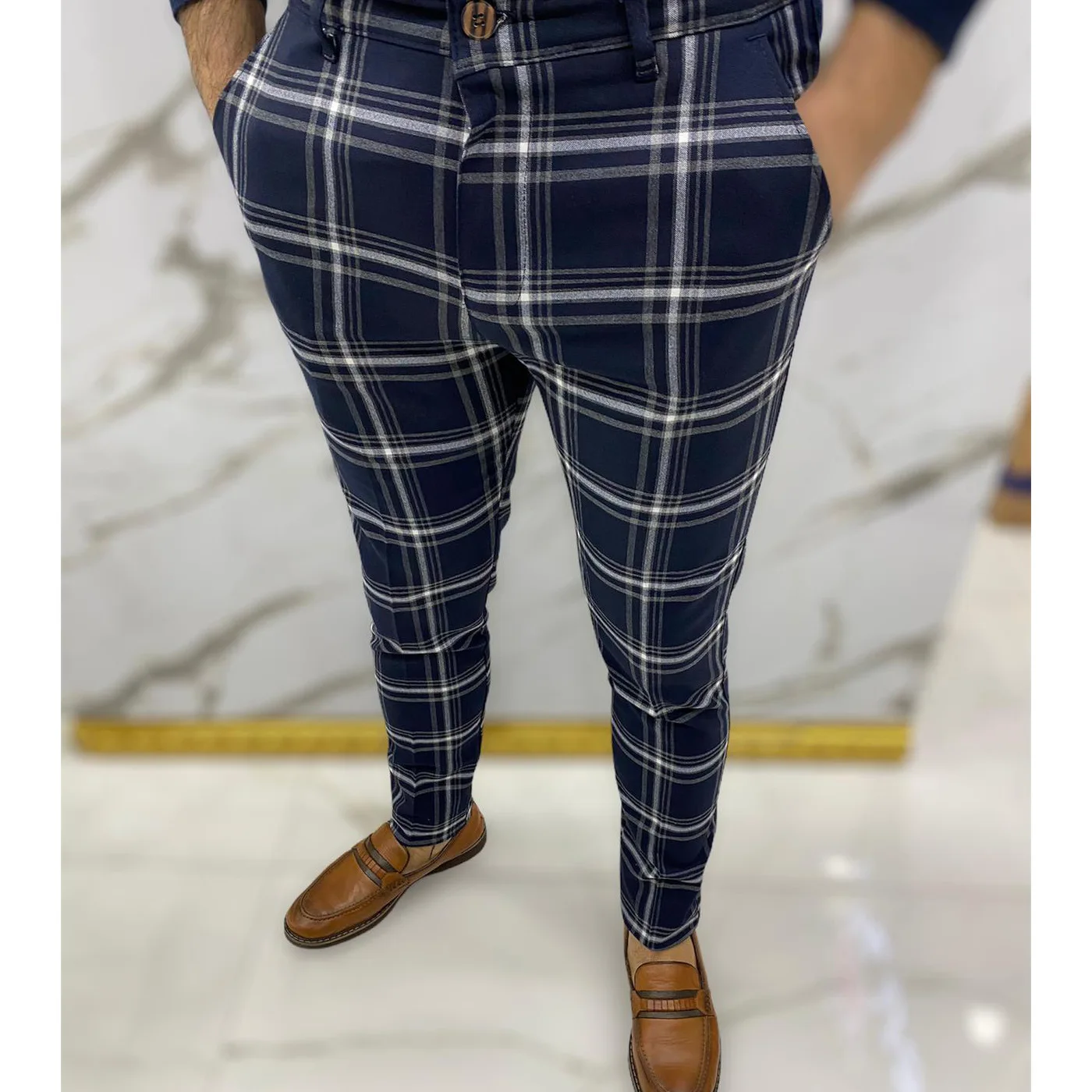 Men Casual Pants Formal Social Pencil Pants For Men\'s Business Office Workers Wedding Straight Suit Pants Hot Sale Streetwear X