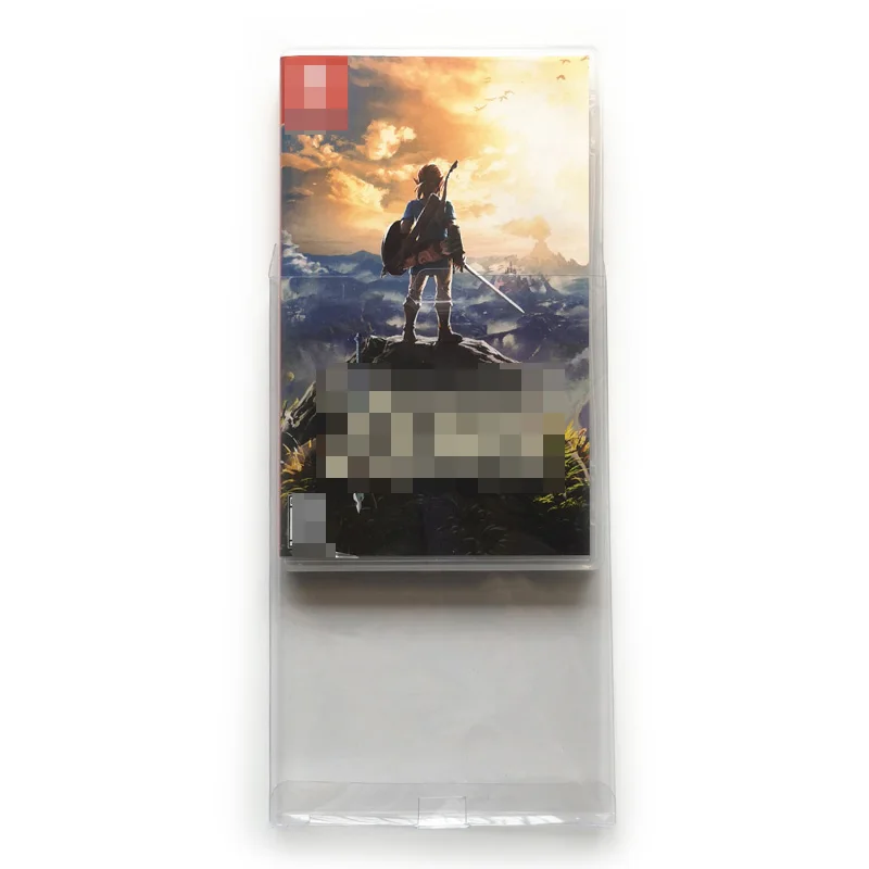 Funda protectora de caja para juegos de Switch, protección de plástico transparente hecha a medida