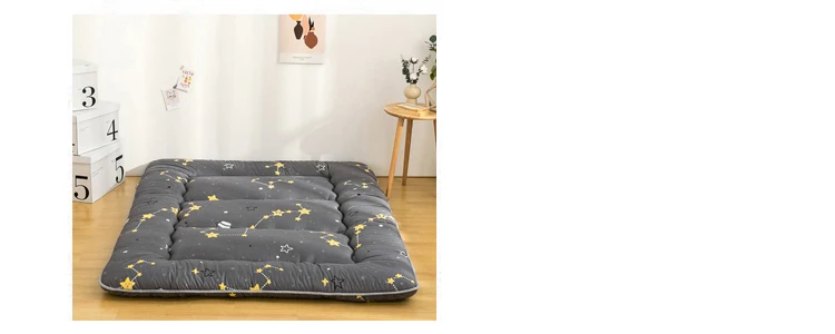 Foldable 7cm Tatami Floor Mat/Pad Soft Comfy Futon for Dorm/Home Nap Thicken Single Double For Sleeping Bed Mattress