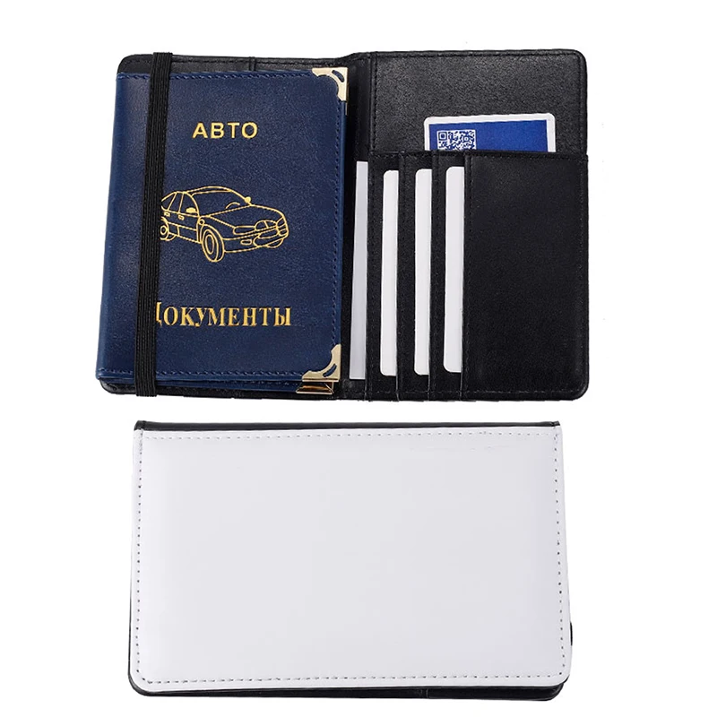 New Customized Single Sided Color Photo Travel Passport Wallet Multi Card Slot Business Wallet Bag Women Men PU Passport Holder