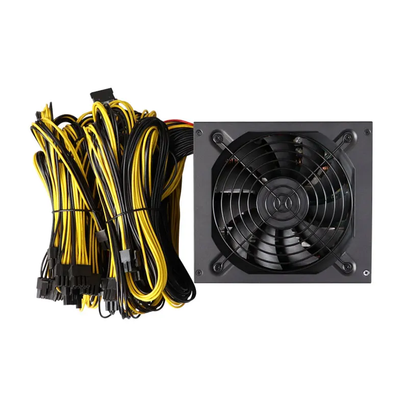 Imagem -04 - Fonte de Alimentação de Mineração 2000w Psu de Alimentação de Computador Suporta 10 Gpu Rig para Eth Bitcoin Ethereum Mineiro com Ventilador de Controle Térmico Automático