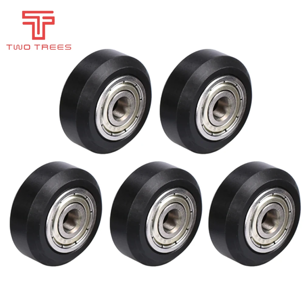 5PCS CNC POM Wheel Pom Pulley Wheel With 625ZZ Idler Pulley Gear Passive Round Wheel Perlin Wheel for Ender 3 CR10 CR-10S kits