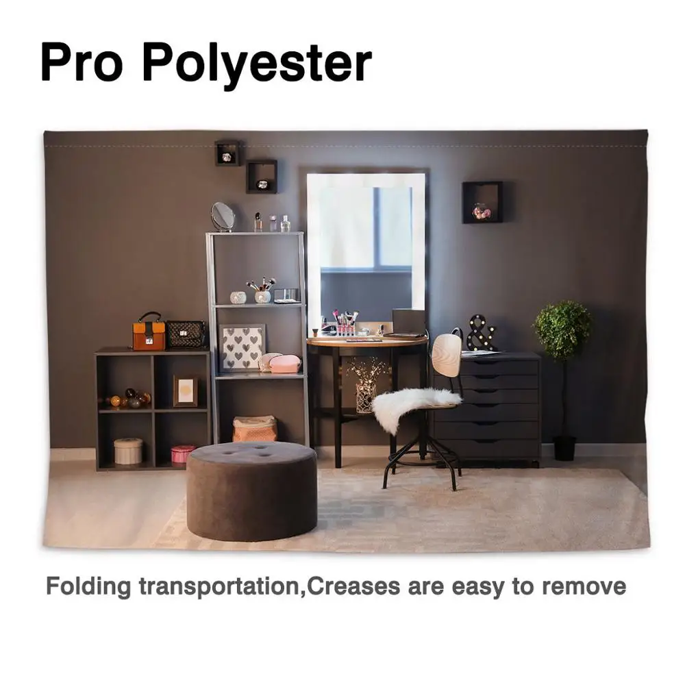 Allenjoy-طاولة زينة داخلية مع مرآة ومقعد ، وخلفيات زفاف ، وإكسسوارات تصوير استوديو الصور