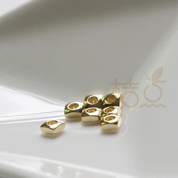 DIY Supply-Solid Brass Finding Puff Square Spacer - 3.5x2.2mm (4284C)
