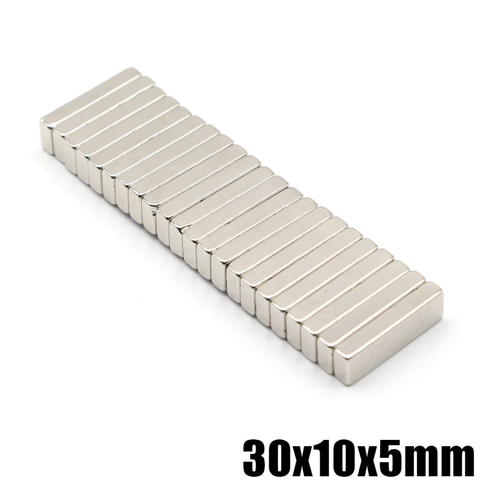 

2/5/10/20/30Pcs 30x10x5 NdFeB Neodymium Magnet Super Powerful Block Permanent Magnetic imanes 30*10*5
