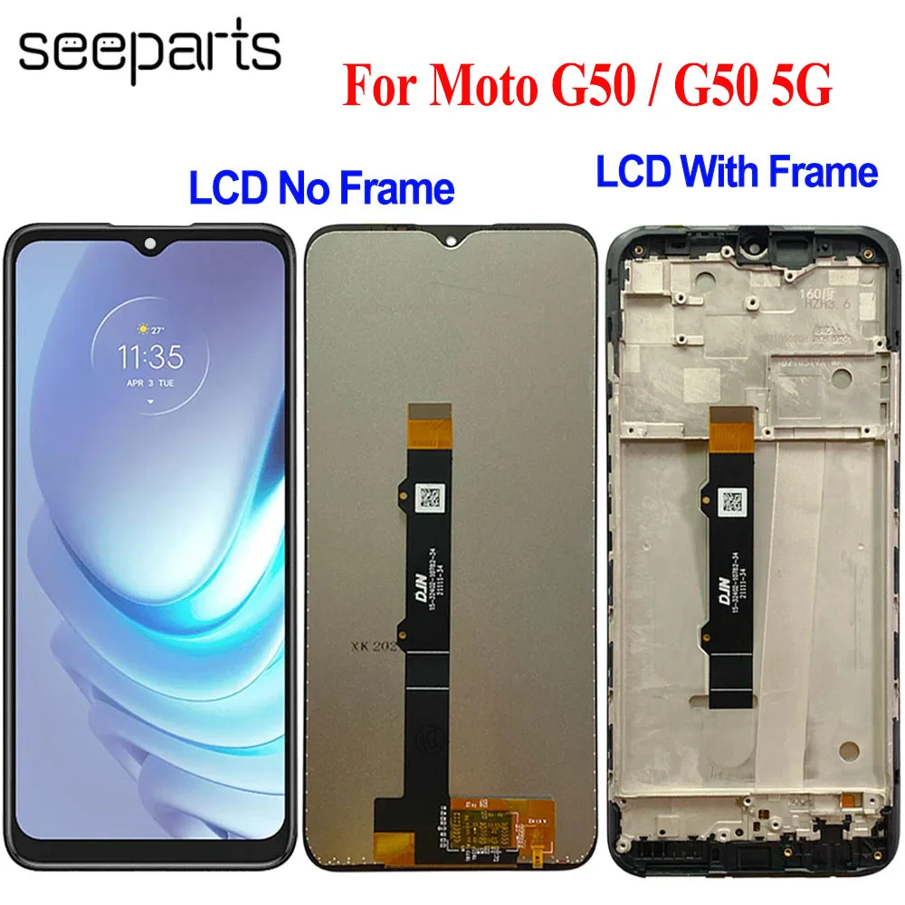 

Tested Working 6.5" For Motorola Moto G50 5G Lcd Screen Display Touch Digitizer Assembly For Moto G50 LCD XT2137-1 XT2137-2