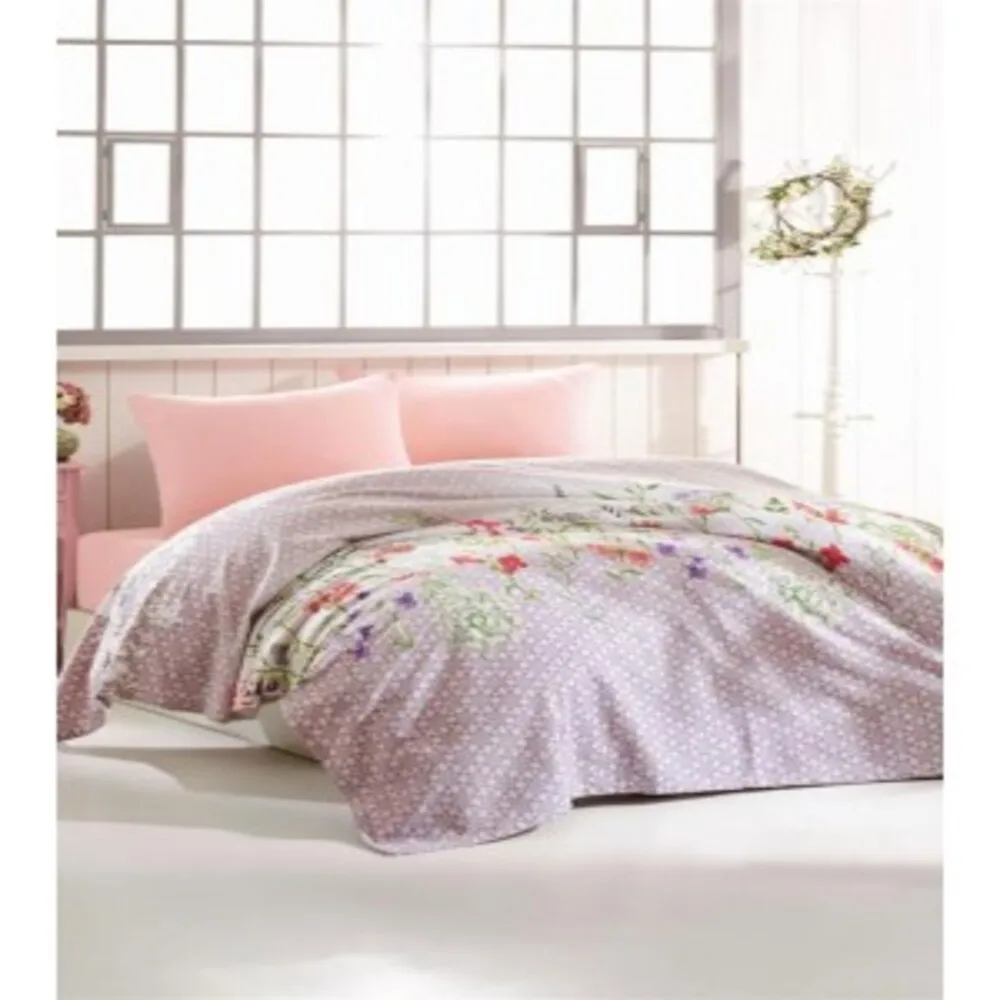 Cotton Box By Fixe Single Pique Set %100 Cotton Pique: 160x220  Bed Sheet: 160x235