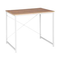 1PC 80x60x70cm Computer Desk Chipboard Steel Work Table Writing Table X shape Structure Standing Desk for Home Office Furniture