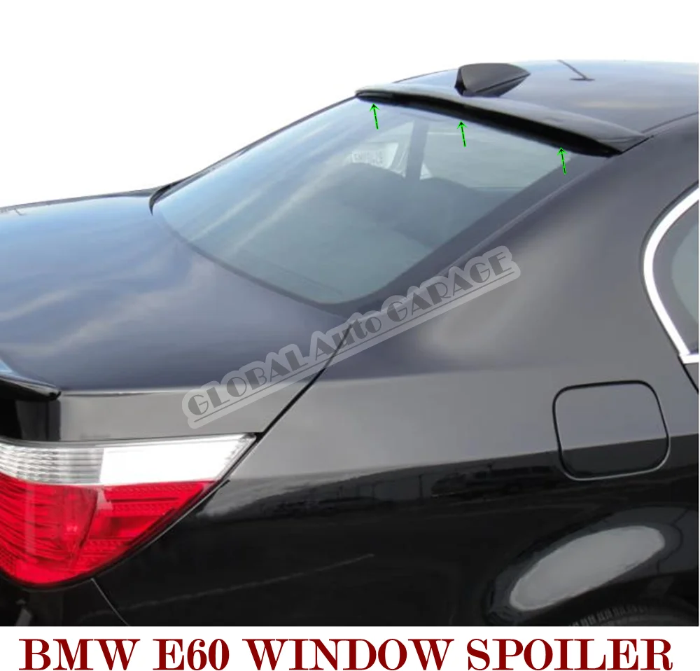 For Bmw 5 Series E60 2003-2010 Window Spoiler Auto Accessory Universal Spoilers Car Antenna Black For Car Styling Diffüser Flaps