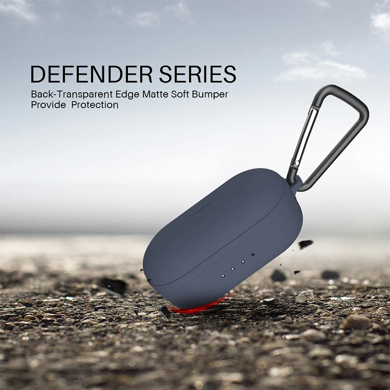 Силиконовый защитный чехол для Bluetooth-наушников TOZO NC9 TWS, Противоударная гарнитура с внешсветодиодный светодиодной подсветкой