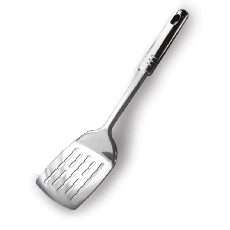 Wellmix Empty Spatula For Frying Steel Perforated Burger Utensil Kitchen Inox 30 Cm Luxury Line Ox Prime