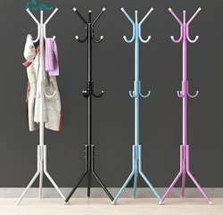 Perchero de metal piel con 9-12 ganchos para ropa, Perchero de abrigo con árboles, bolso, bufanda, gorra sombrero