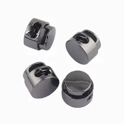 6pcs Metal Cord Lock Single Hole String Stopper Buckles Spring Elastic Adjustment  DIY Hat Cord End Decor Button