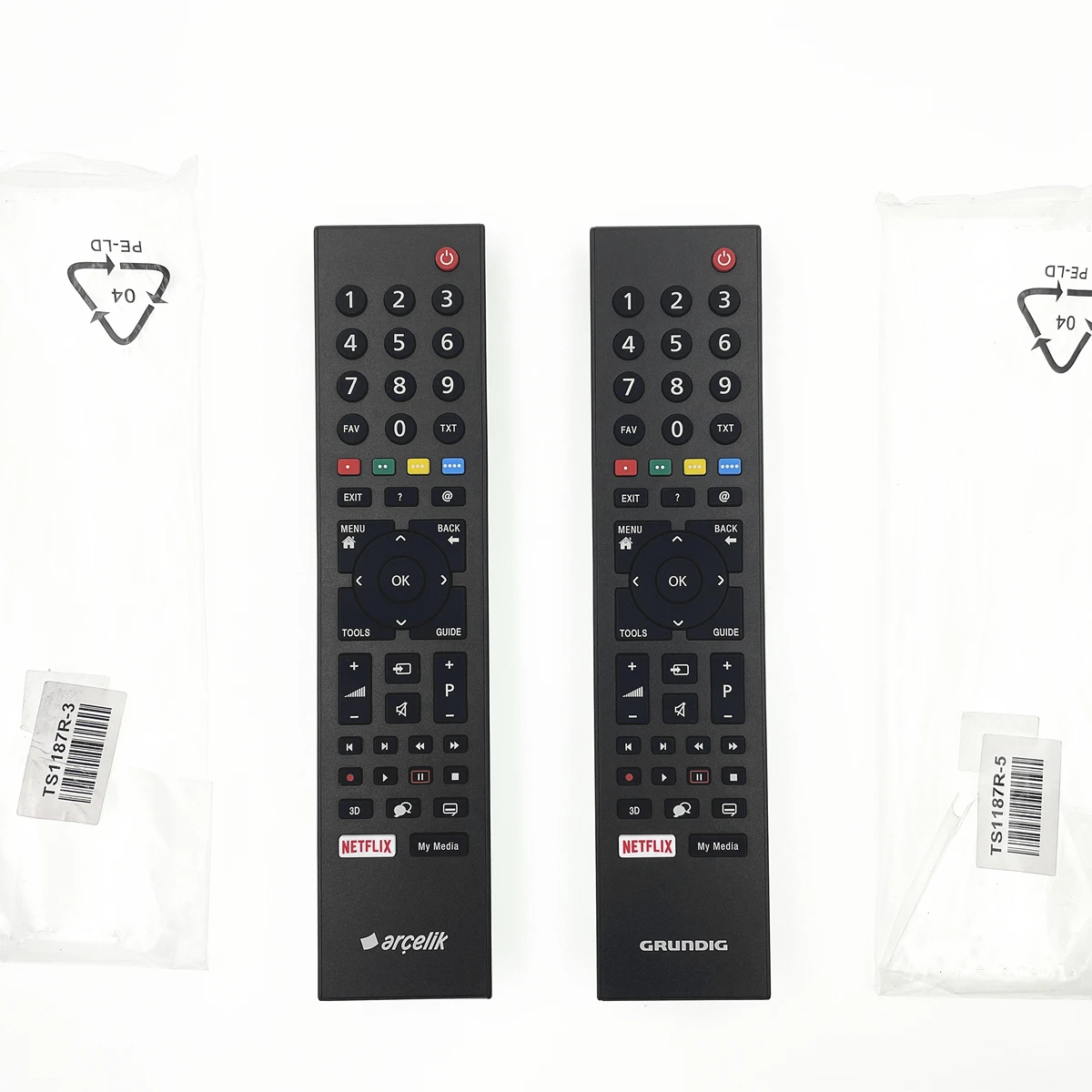 

Original Remote Control TS1187R TS1187R-3 TS1187R-5 For TV Arcelik Arçelik RC3214806/02 Grundig RC3214801/03