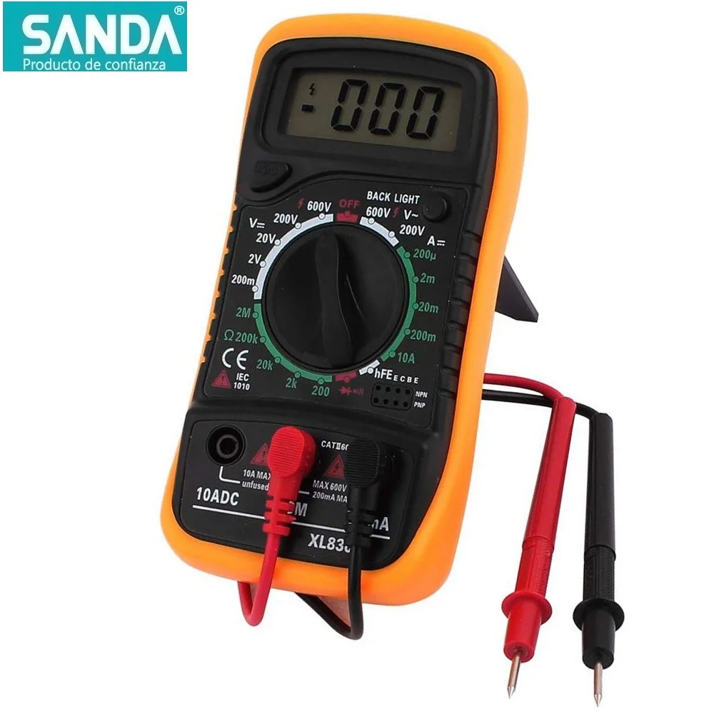 SANDA portable Digital multimeter SD-4774 plus 830L LCD backlight AC/CC ammeter ohm voltmeter voltage meter