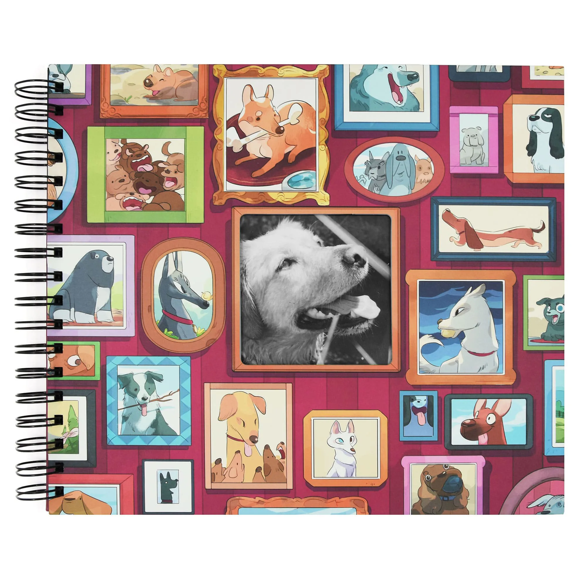 Souvenir-pet photo album, for dogs, 50 pages and 27 × 24 cm. Customizable and Original gift. Product supportive